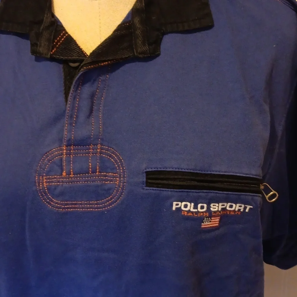 Vintage 1990s Ralph Lauren Polo shirt American flag